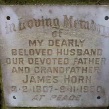HORN James 1907-1980