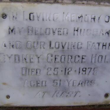 HOLM Sydney George -1975