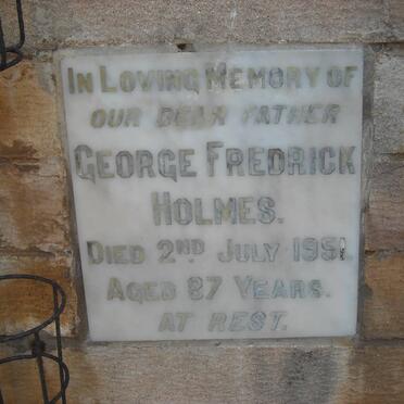 HOLMES George Fredrick -1951