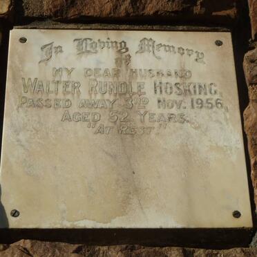 HOSKING Walter Rundle -1956