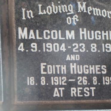 HUGHES Malcolm 1904-1992 &amp; Edith 1912-1993