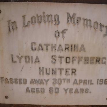 HUNTER Catharina Lydia Stoffberg -1968