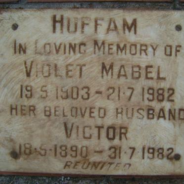 HUFFAM Victor 1890-1982 &amp; Violet Mabel 1903-1982