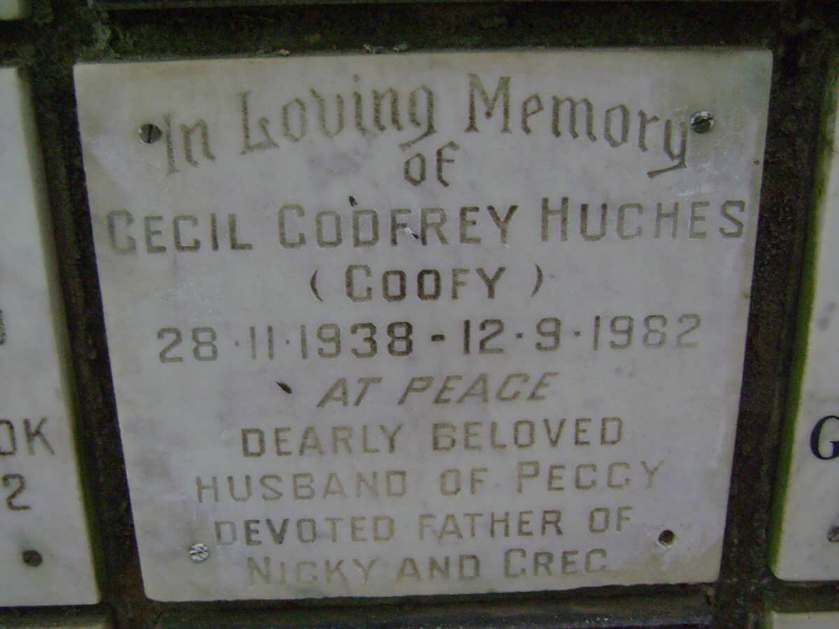 HUGHES Cecil Godfrey 1938-1982 