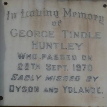 HUNTLEY George Tindle -1970