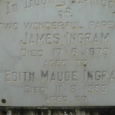 INGRAM James -1973 &amp; Edith Maude -1989