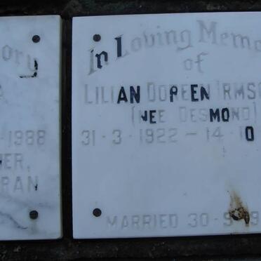 IRMSCHER Lilian Doreen nee DESMOND 1922-1987