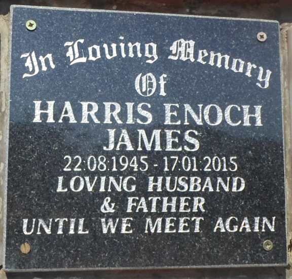 JAMES Harris Enoch 1945-2015