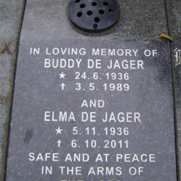 JAGER Buddy, de 1936-1989 &amp; Elma 1936-2011