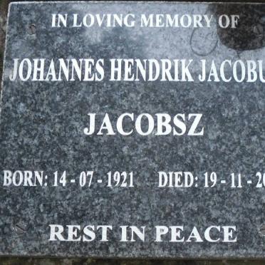 JACOBSZ Johannes Hendrik Jacobus 1921-2004