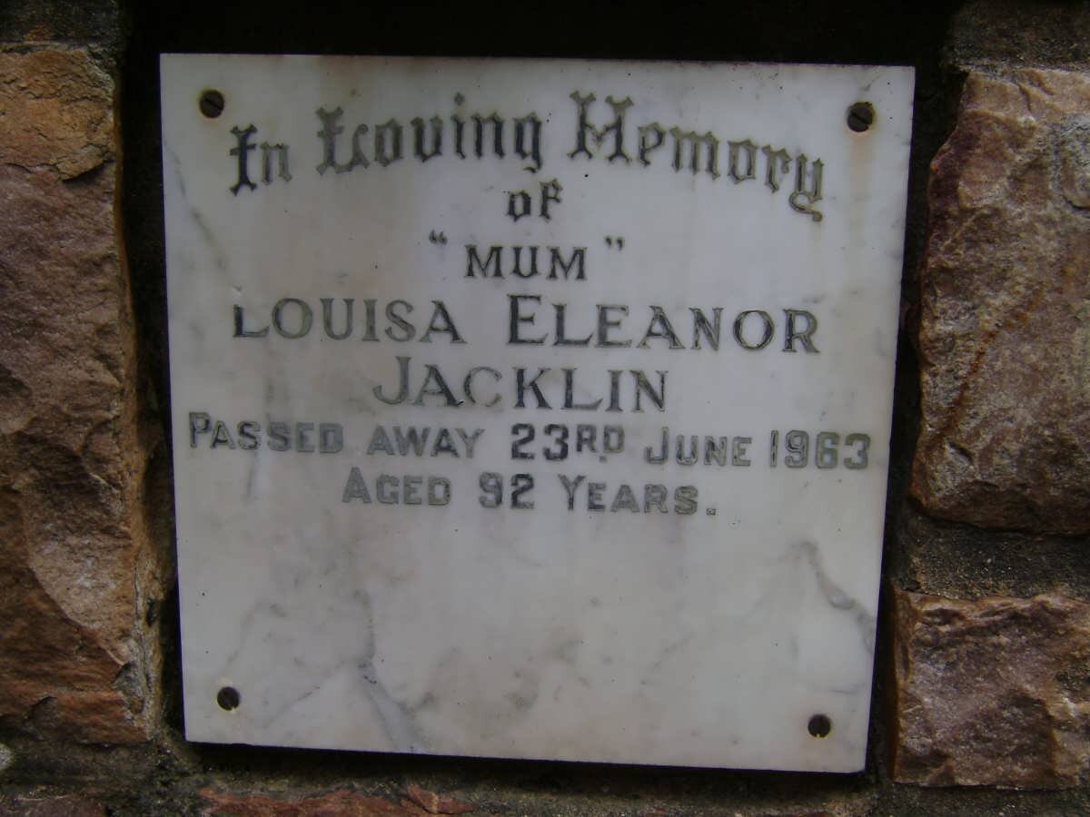 JACKLIN Louisa Eleanor -1963