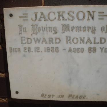 JACKSON Edward Ronald -1966