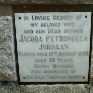 JORDAAN Jacoba Petronella -1966
