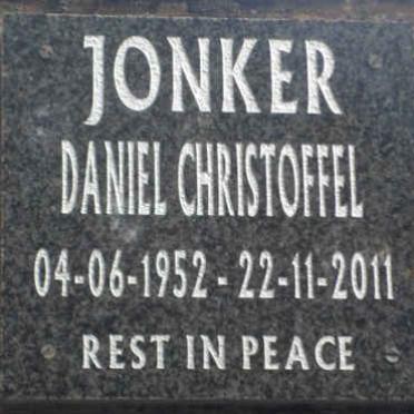JONKER Daniel Christoffel 1952-2011