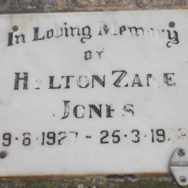 JONES Hylton Zane 1927-1988
