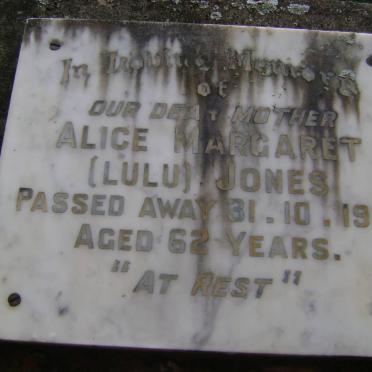JONES Alice Margaret -1961
