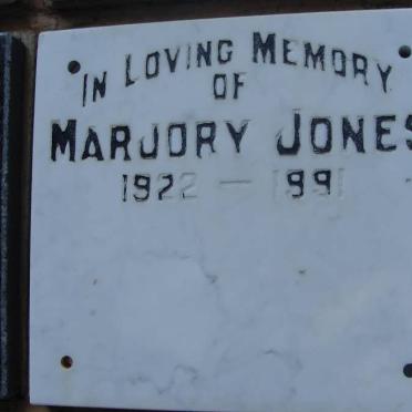 JONES Marjory 1922-1991