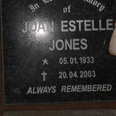 JONES Joan Estelle 1933-2003