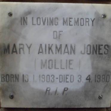 JONES Mary Aikman 1903-1980
