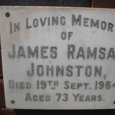 JOHNSTON James Ramsay -1964
