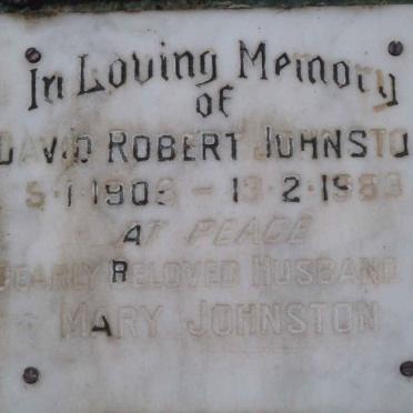 JOHNSTON David Robert 1905-1983