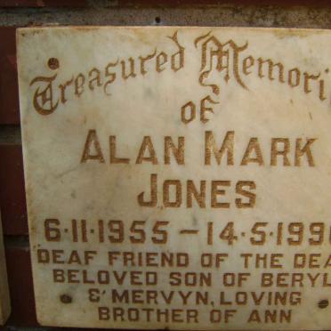 JONES Alan Mark 1955-1990