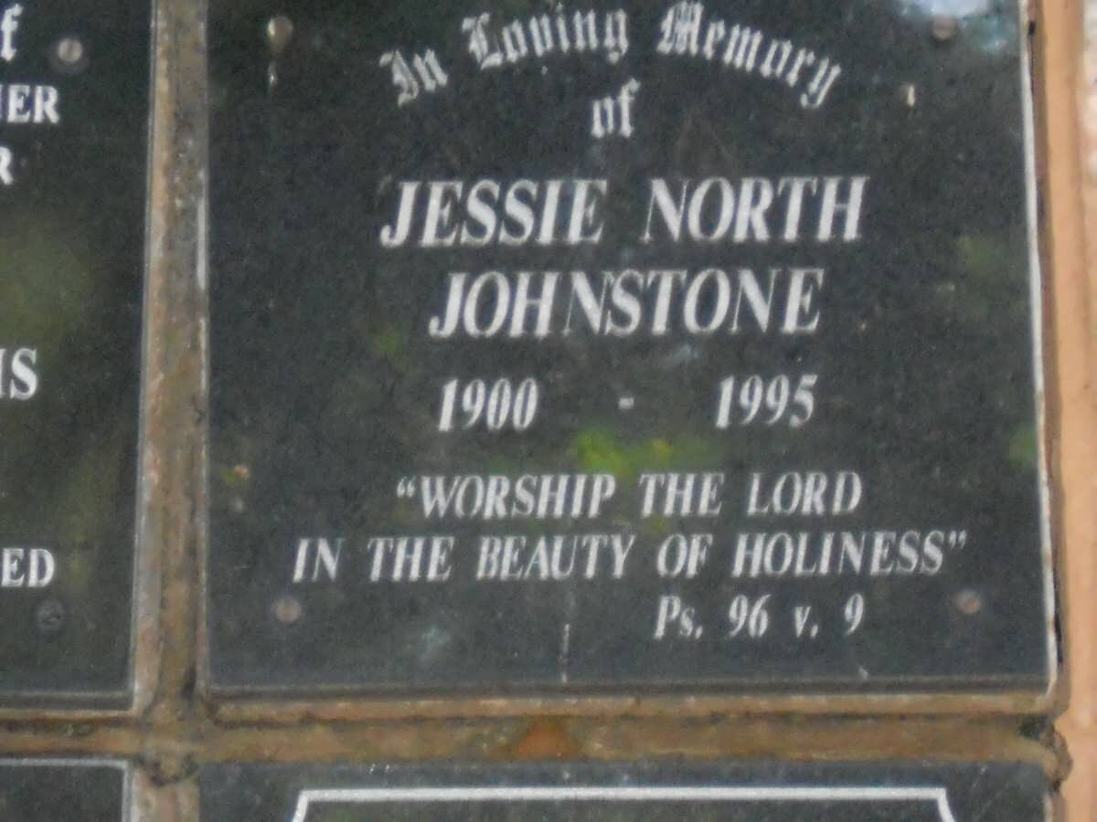 JOHNSTONE Jessie North 1900-1995