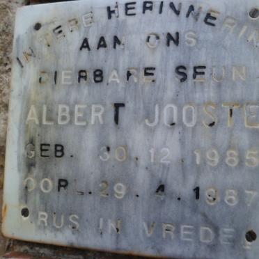 JOOSTE Albert 1985-1987