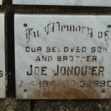 JONQUIER Joe 1941-1990