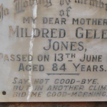 JONES Mildred Geler -1958