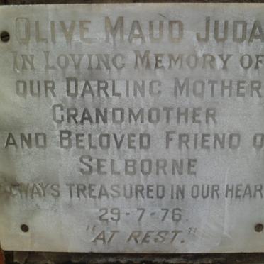 JUDA Olive Maud -1976