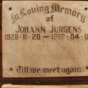 JURGENS Johann 1928-1988