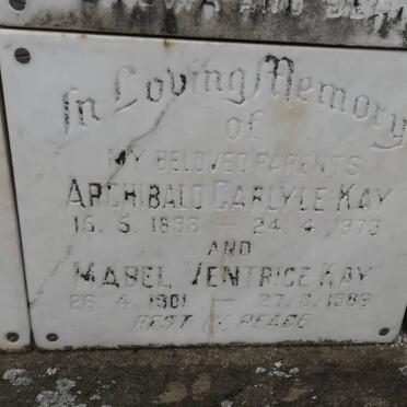 KAY Archibald Carlyle 1898-1973 &amp; Mabel Ventrice 1901-1986