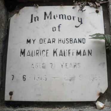 KAUFFMAN Maurice 1915-1966