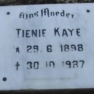 KAYE Tienie 1898-1987