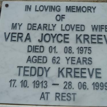 KREEVE Teddy 1913-1999 &amp; Vera Joyce -1975