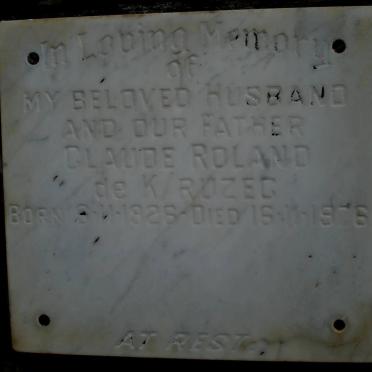 K'RUZEC Claude Roland, de 1926-1976