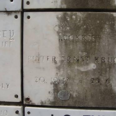 KRUGER Pieter Ernst 1917-1971