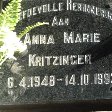 KRITZINGER Anna Marie 1948-1993