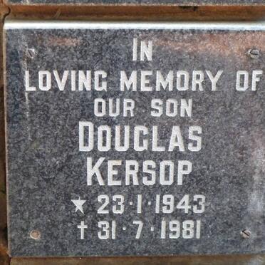 KERSOP Douglas 1943-1981