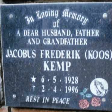 KEMP Jacobus Frederik 1928-1996