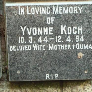 KOCH Yvonne 1944-1994