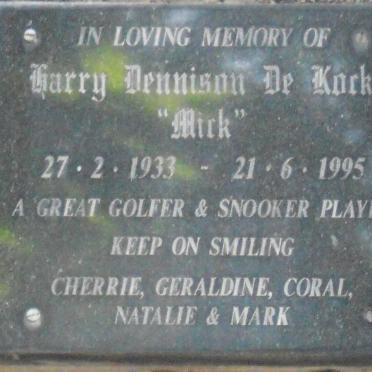 KOCK Harry Dennison, de 1933-1995