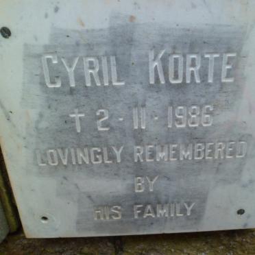 KORTE Cyril -1986