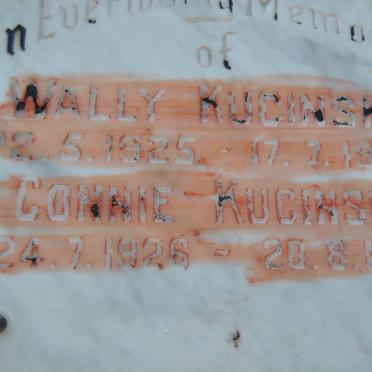 KUCINSKI Wally 1925-1988 &amp; Connie 1926-1991