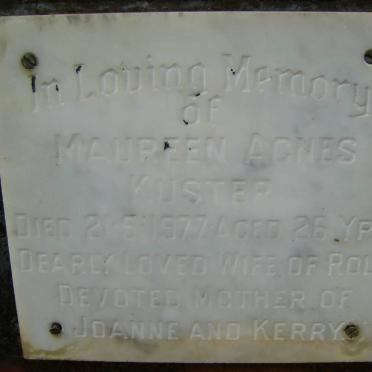 KUSTER Maureen Agnes -1977
