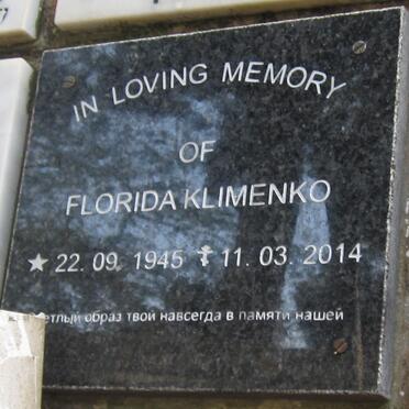 KLIMENKO Florida 1945-2014