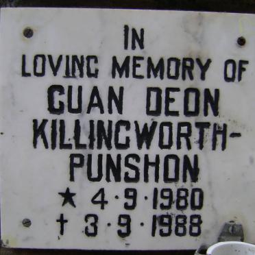 KILLINGWORTH-PUNSHON Cuan Deon 1980-1988