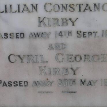 KIRBY Cyril George -1959 &amp; Lilian Constance -1949