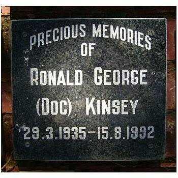 KINSEY Ronald George 1935-1992